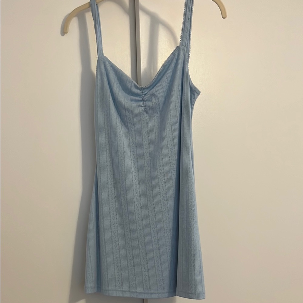 White Fox Light Blue Mini Dress
